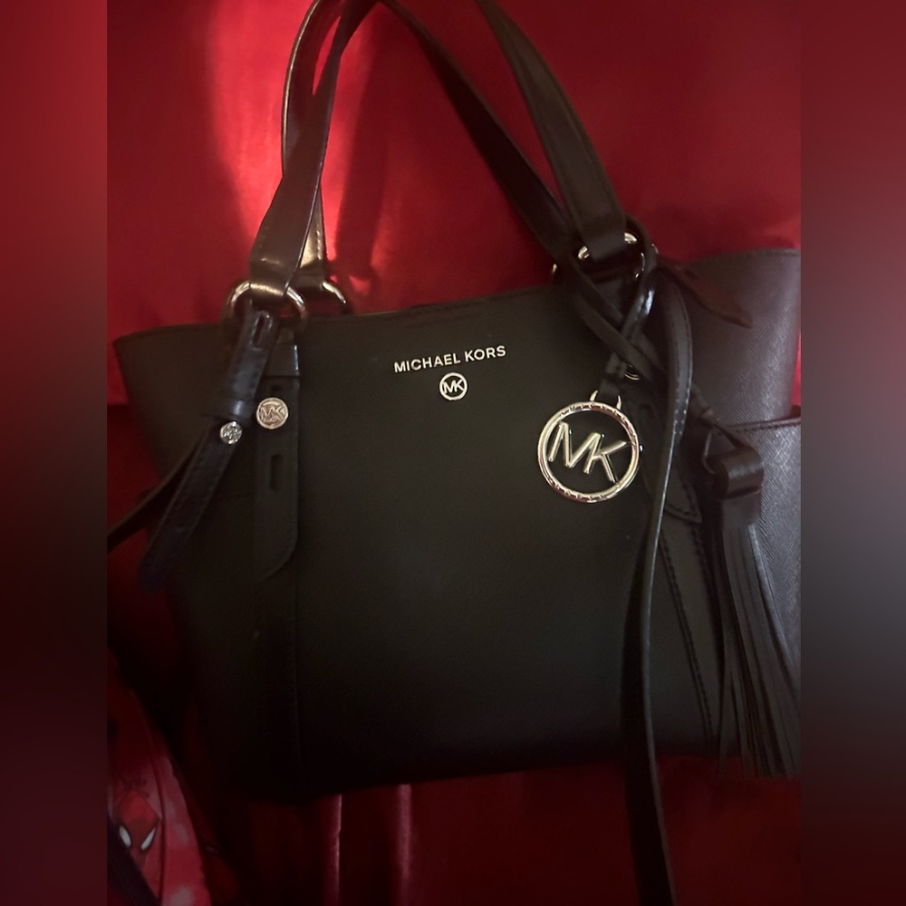 Michael Kors black mini tote